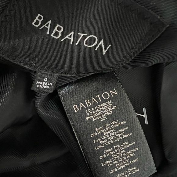 Aritzia Babaton Black Blazer with Leather Sleeves - Picture 5 of 5